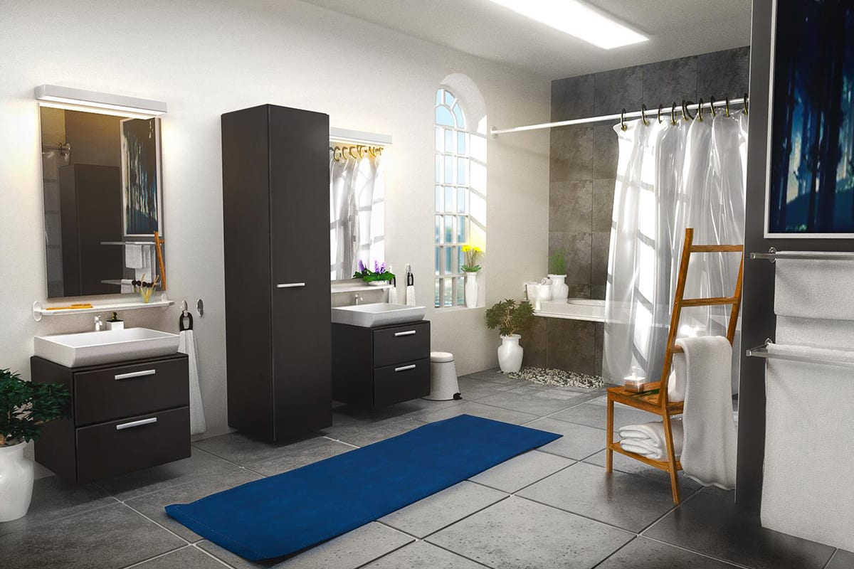 Foto realistische 3D Visualisierung eines Badezimmers | 3D / CGI Service