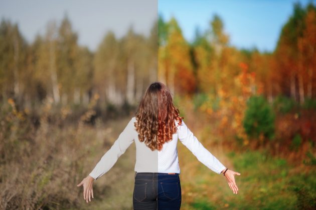 Before and after professional photo editing